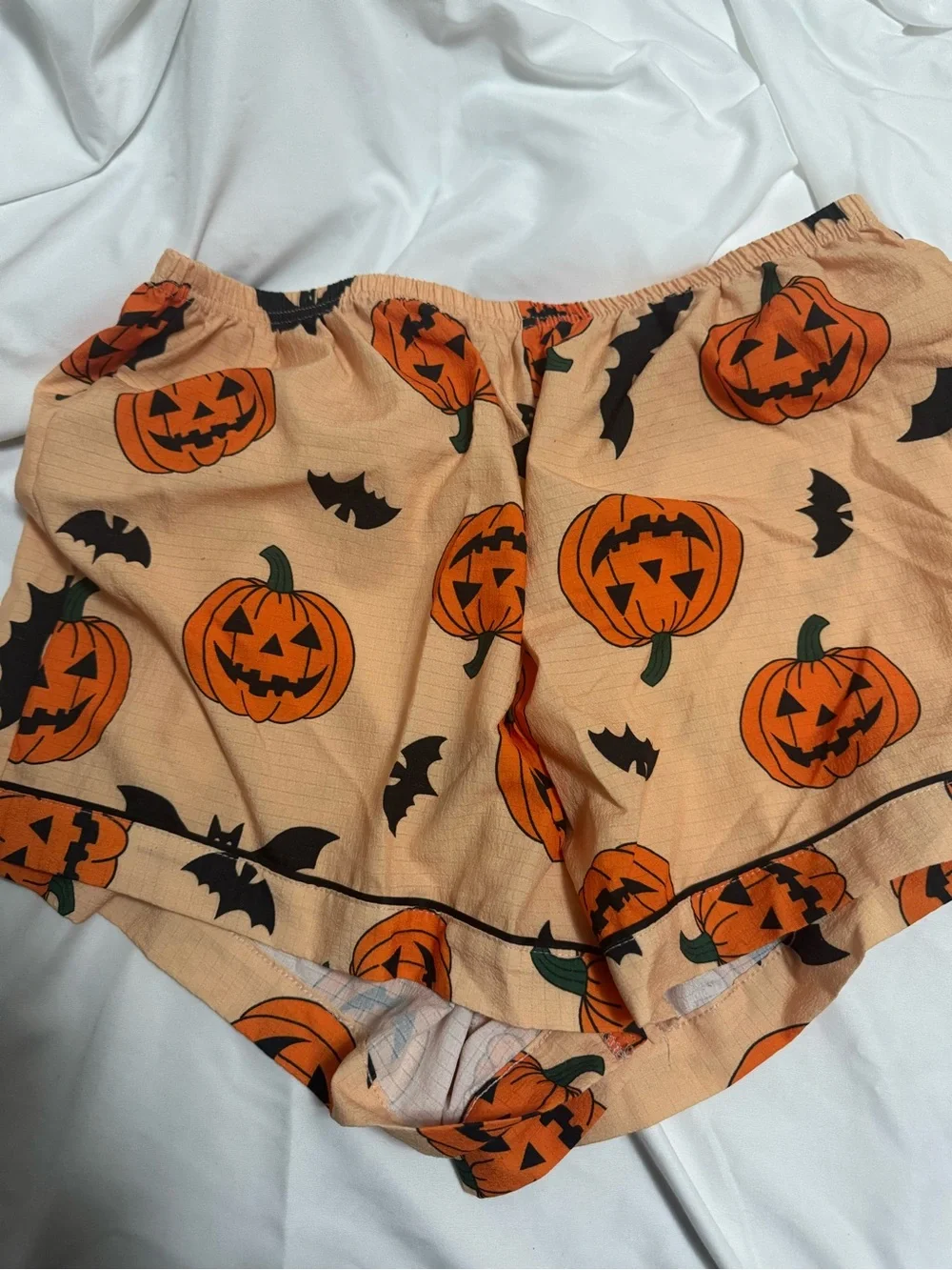 Halloween Pumpkin & Bat pajama set